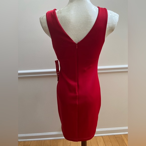 GUESS Sleeveless Beaded Red Party Dress Women’s Size 6 - Picture 4 of 7